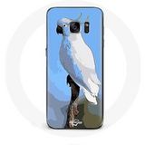 Maniacase Hoesje voor Samsung Galaxy S7 Edge Kaketoe papegaaien witte vogels