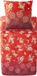 Bassetti ESPERIDI linge de lit + 1 taie d'oreiller en 100% satin de coton de couleur rouge R1, dimensions : 135x200 + 1 K 80x80 cm - 9333284