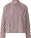s.Oliver Blouse Lange Mouw Klassieke Kraag Katoen Gestreept Bordeaux 38
