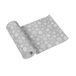 PAW Stoffen Tafelloper 40 cm x 24 m - Sneeuwvlokken Zilver