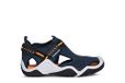 Geox Jongen Jr Wader sportsandalen, marineblauw, neonoranje, 39 EU