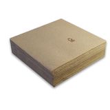 Morigami, servetten standaardformaat, 1/4 gevouwen, puntige punt, 100% recyclebaar, 200 servetten, naturel