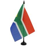 AZ FLAG Tafelvlag Zuid-Afrika 21x14 cm Polyester 100D Plastic Voet