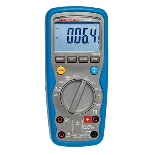 Multimetrix P06231413 DMM 240 Hand-multimeter digitaal waterdicht (IP67) III 1000 V, CAT IV 600 V weergave (