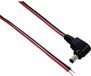 BKL DC plug (m) haaks 5,5 x 2,1mm stroomkabel met open einde - max. 10A / zwart/rood - 2 meter