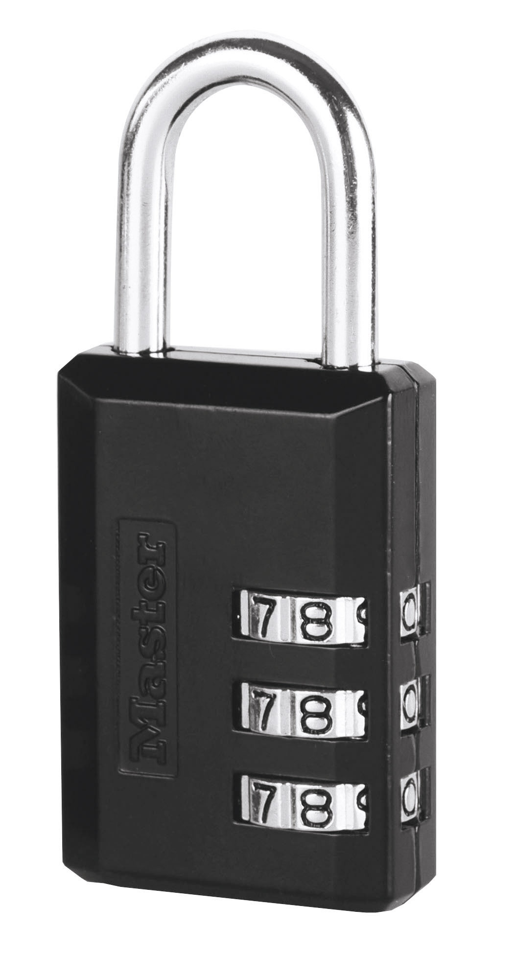 Masterlock 30 mm breed hangslot met vrije combinatiekeuze; zwart
