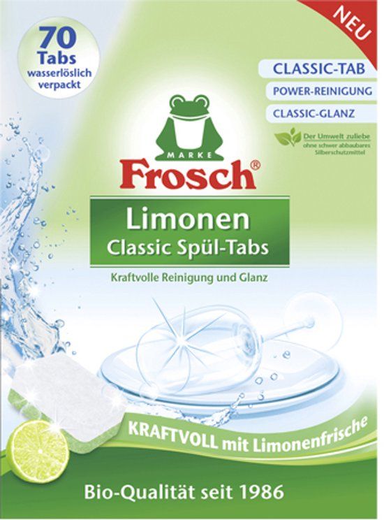 Frosch Vaatwastabletten Classic Limoen - 70 tabs
