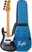 Flight Mini JB Bass Moonburst Basse électrique mini ukulélé avec double micro et diapason de 584 mm