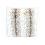 Gözze - Kussenhoes, Smart Fur Look, Lynx Design, 50 x 50 cm - Wit