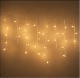 Lumineo Ijspegelverlichting - 384 LED - Warm Wit - 1400 cm - H75 cm - 8 Functies - Batterij