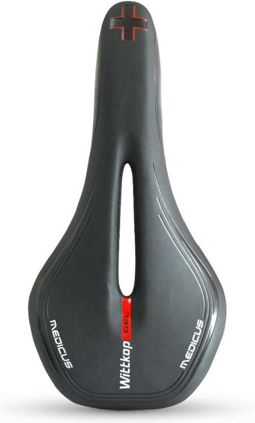 Wittkop Fietszadel - Medicus Twin 7.0 - Zwart - Unisex - 27.5 x 14 cm - Gel
