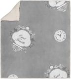 SOLEIL D'OCRE Microfiber Sherpa fleecedeken - 110 x 160 cm - grijs