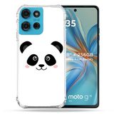 Cokitec Versterkte hoes voor Motorola G75 5G Animal Panda Wit