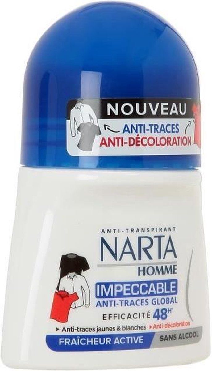 Narta Deodorant Anti trace 48H Ball - 50 ml