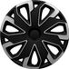 AutoStyle Enjoliveurs Ultimo 14 pouces noir/argent set de 4