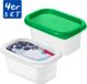 Rotho Domino Diepvriesdozen Etiket Decor 4x0.2L Wit