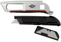 WEDO Veiligheidscutter links/rechts, trapeziummes, zilver/zwart/rood