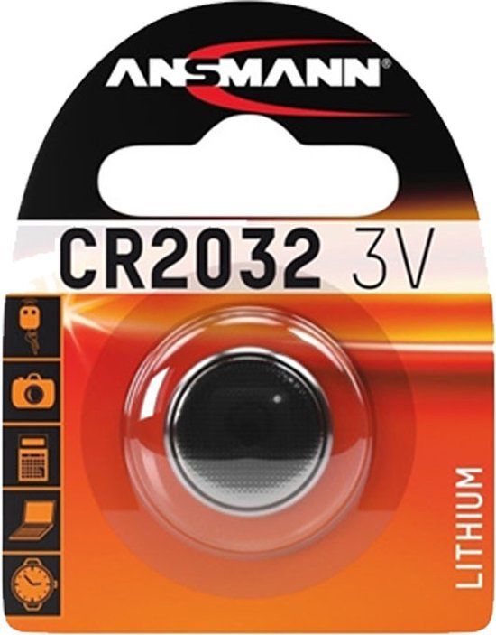Ansmann CR2032 Lithium 3V Button Cell Battery - 550mAh - Single Pack