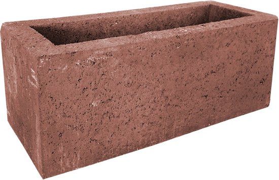 Merkloos Gardenlux Fiora Block 50 x 20 x 20 cm tuintegel Corten/Bruin per stuk