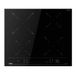 TEKA Inductiekookplaat, 4 zones, single-slider-besturing | Keramisch glasoppervlak, directe functies, grill, snel koken, warm houden, IZC 64215 FST BK