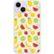 Fruits tropicaux Bedrukt siliconen hoesje compatibel met iPhone 14