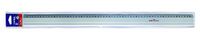 Lyra Metalen liniaal met rubber 60 cm in PVC zak