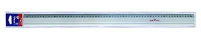 Lyra Metalen liniaal met rubber 60 cm in PVC zak