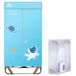 Uten Sèche-linge électrique, air chaud, sans installation | 1500 W, pliable peu encombrant, grand volume utile, séchage rapide, pratique pour le ménage, 1,4 m, bleu
