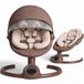 BEBE2LUXE ALPHA fauteuil à bascule et transat électrique pour bébé, compatible Bluetooth, fauteuil portable apaisant pour bébé avec mouvements de balancement et sons intégrés (marron)