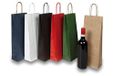 Packadi 40x Wijntas 14+8x39cm voor 1 Fles bruin rood blauw groen