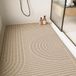 HORCONDORM S.R.L. Grand tapis de douche antidérapant et antibactérien, confortable et doux avec trou de drainage, lavable et à séchage rapide, massage des pieds (60 x 120 cm)