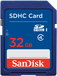 SanDisk SDHC 32GB Memory Card - SDSDB-032G-B35 - Blue