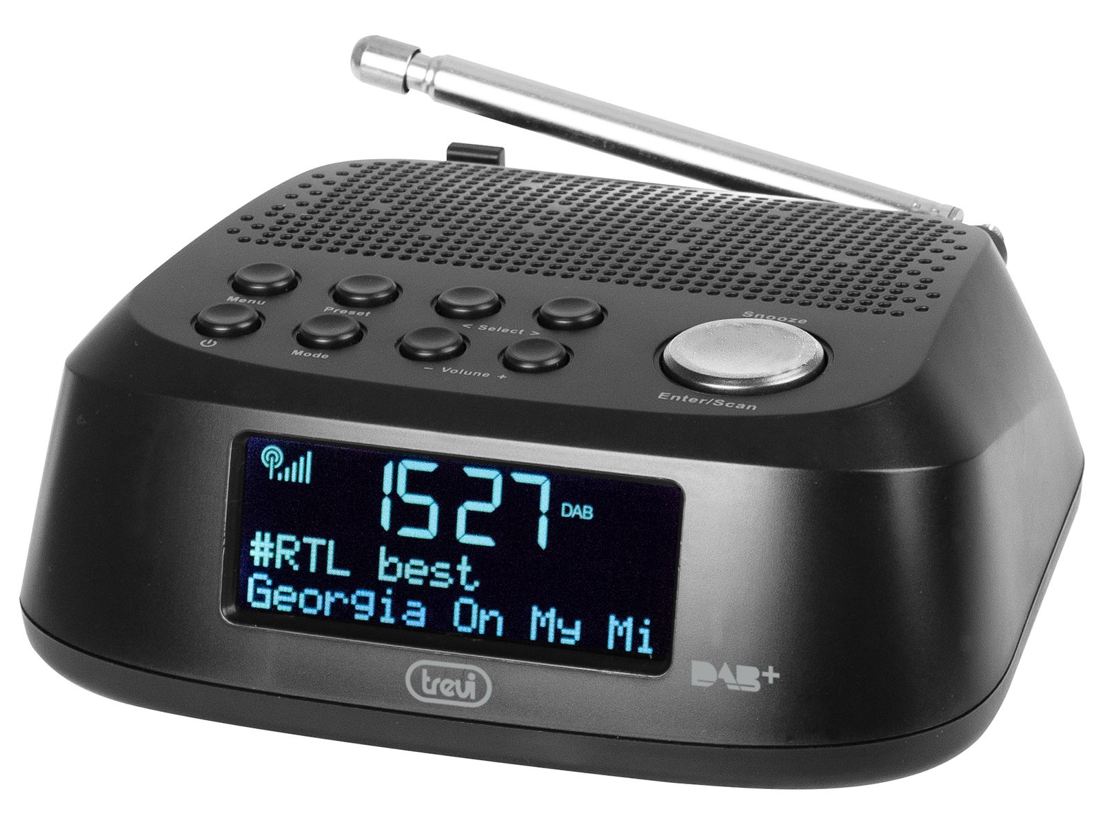 Trevi RC 80D4 DAB Klokradio - DAB/DAB+ - Zwart