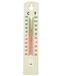 PARENCE - Wandthermometer van kunststof voor binnen en buiten - Wit, -50 tot +50 °C - Celsius + Farhenheit