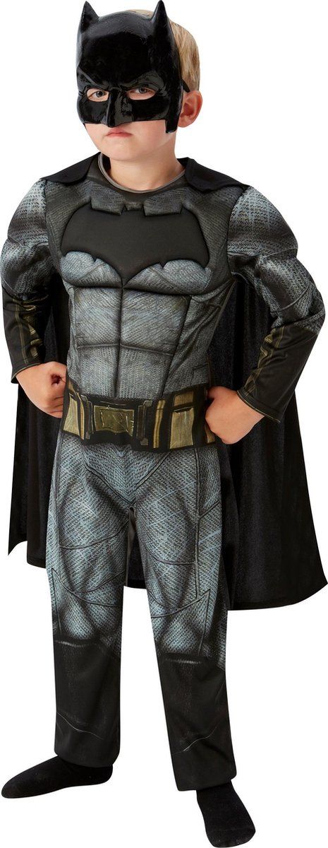Rubie's Batman Justice League Deluxe - Child LS - 09-10Y - Grijs en Zwart