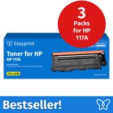 Easyprint Toner voor HP 117A geel, 3 stuks
