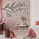 Sticker Mural Branche Sakura 277x486 Cm Noir