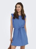 ONLY - ONLSHARON S/L FRILL O-NECK DRESS JRS - Meisjes - Mini jurken - XS - Katoen/Modal - Mouwloos - Regatta