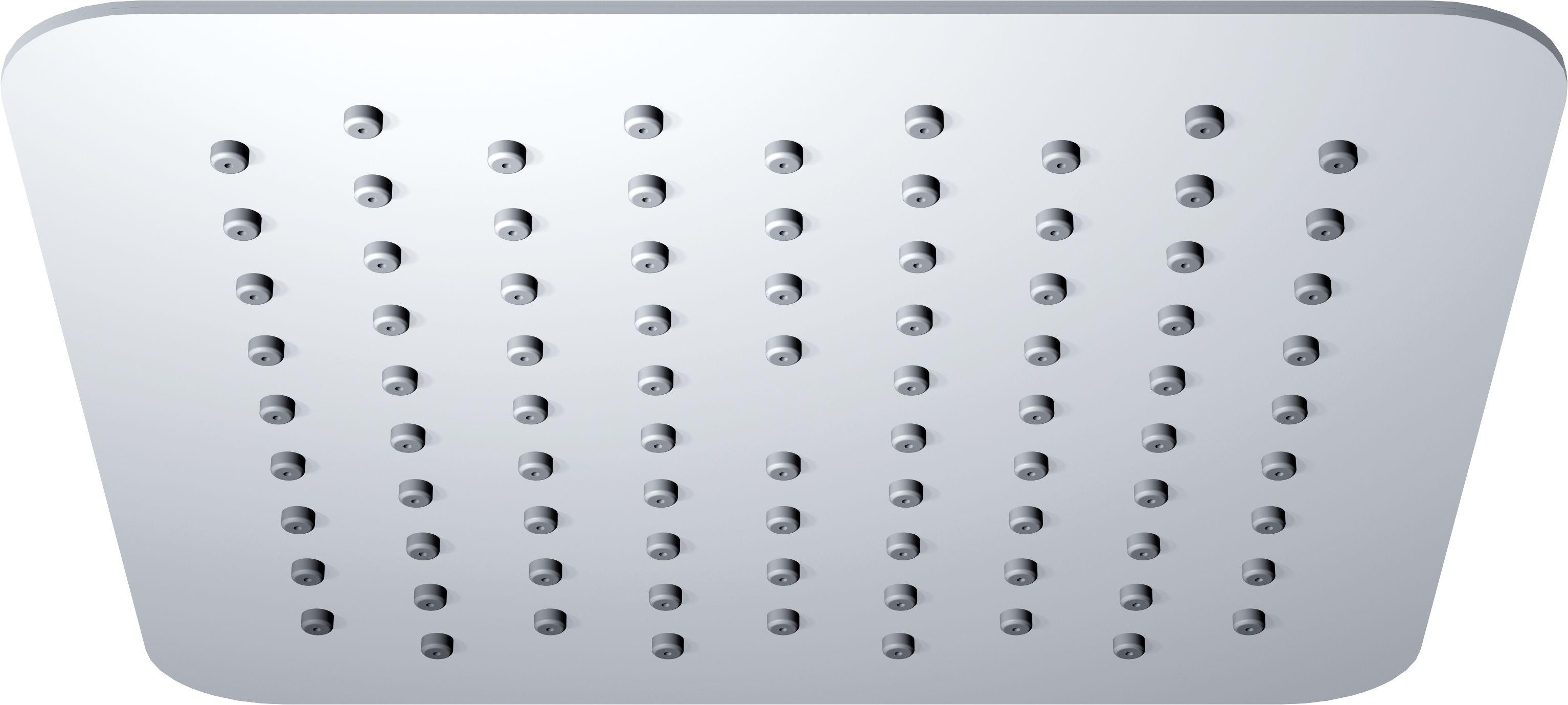 Wiesbaden Ufo Luxe hoofddouche vierkant 20cm Ultra plat chroom