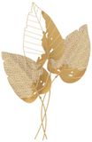 Mauro Ferretti Wandpaneel Autumn Leaf Gold 53×4×84,5 cm