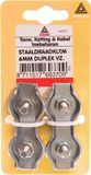Deltafix Staaldr.klem duplx verz 5mm 2s