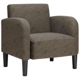 VidaXL Fauteuil met armleuningen, 69 cm, kunstleer, donkergrijs