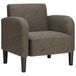 VidaXL Fauteuil avec accoudoirs, 69 cm, similicuir, gris foncé