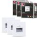 Paulmann Edge Set de 3 appliques murales LED encastrées - Blanc mat