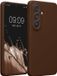 kwmobile telefoonhoesje geschikt voor Samsung Galaxy S26 - TPU backcover met siliconen coating - Smartphone case in chocoladebruin