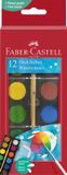 Faber-Castell Waterverfset - 12 kleuren met penseel