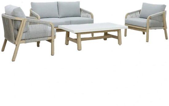 Buitengewoon Boet Ashen Sofa Loungeset - 4p