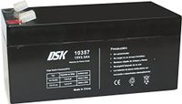 DSK - AGM oplaadbare verzegelde loodaccu. 12V en 3,3 Ah.