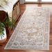 Safavieh Traditioneel tapijt voor machinewasbaar en antislip, ideaal voor drukke gebieden, Arizona Collection, korte pool, beige en goud, 76 x 308 cm