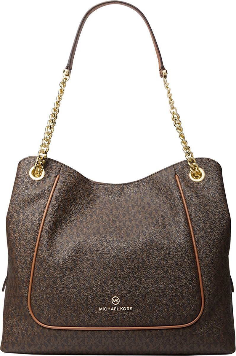 Michael Kors Piper Large schoudertas met leren details